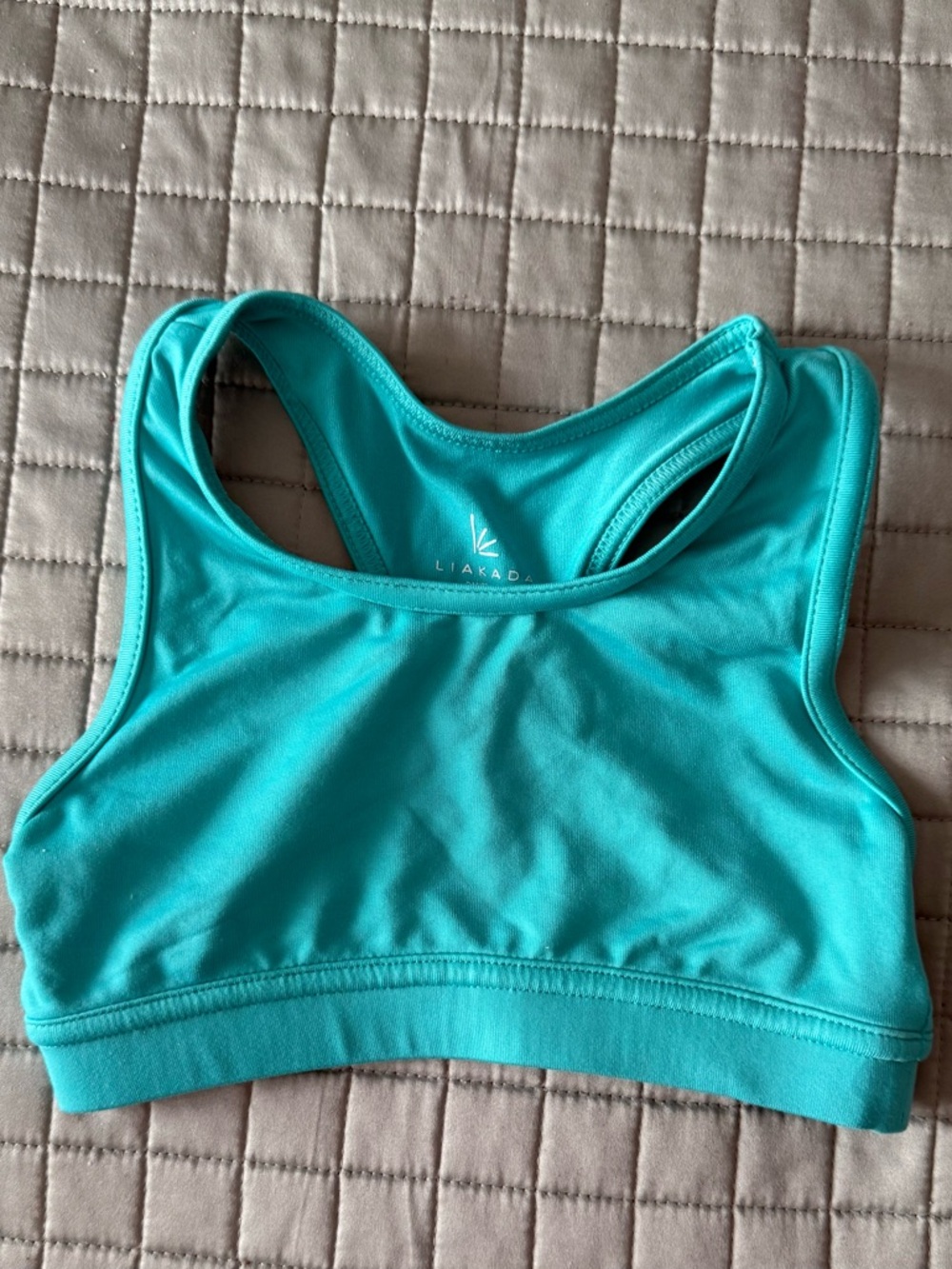 Girls Turquoise Racerback Sports Bra